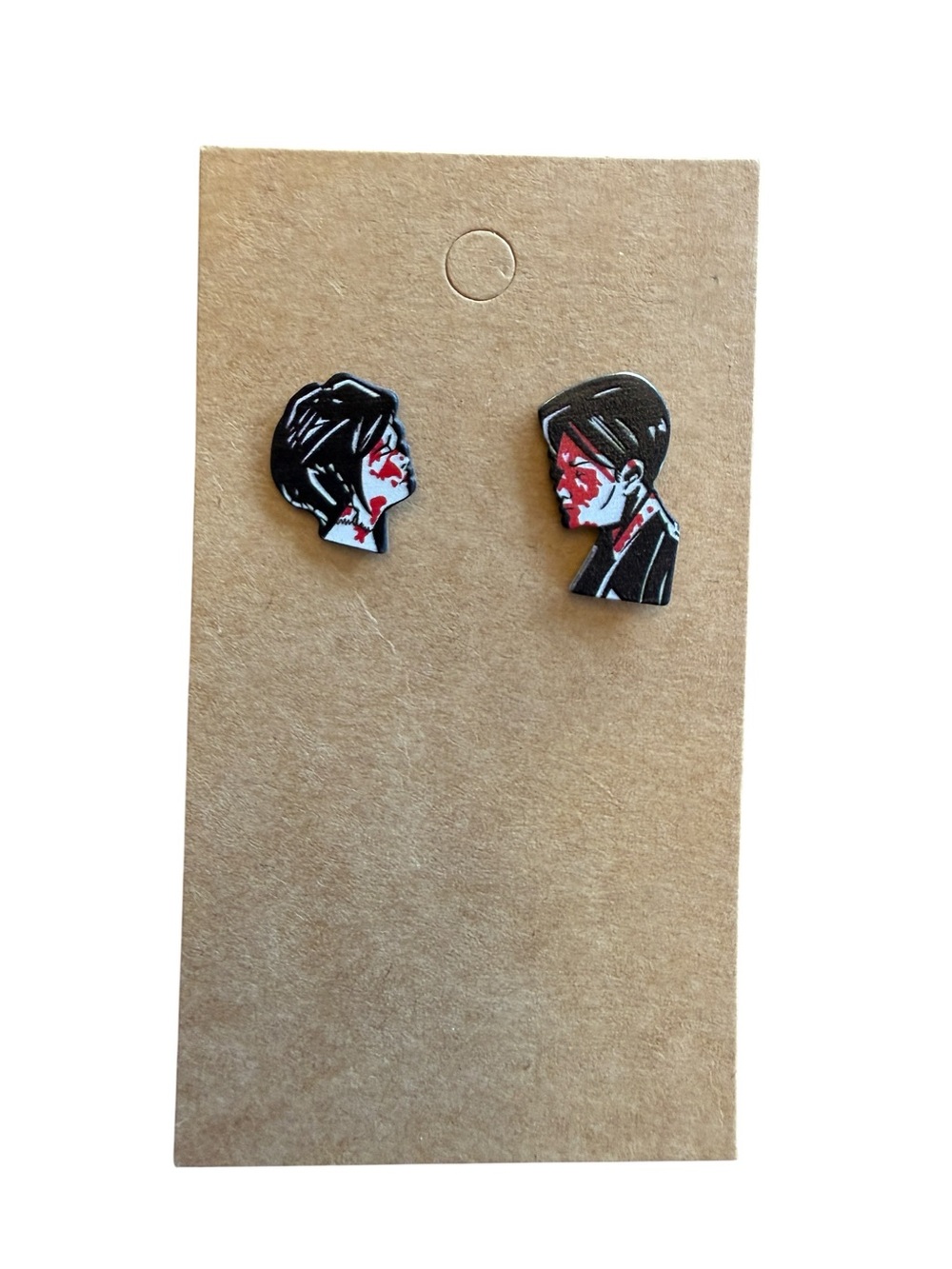 My Chemical Romance Three Cheers Earrings Couple Studs Emo Punk MCR